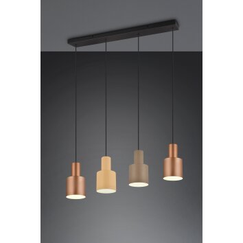 Suspension Trio AGUDO Noir, 4 lumières