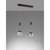 Suspension Fischer & Honsel Arosa LED Noir, 2 lumières