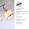 Plafonnier Leuchten-Direkt ACCOR Argenté, 3 lumières