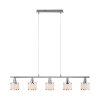 Suspension Leuchten-Direkt ACCOR Argenté, 5 lumières