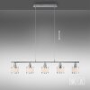 Suspension Leuchten-Direkt ACCOR Argenté, 5 lumières