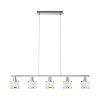 Suspension Leuchten-Direkt ACCOR Argenté, 5 lumières