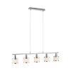 Suspension Leuchten-Direkt ACCOR Argenté, 5 lumières