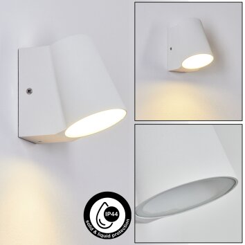 Applique murale d'extérieur Swisher LED Blanc, 1 lumière