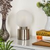 Lampe de table Flawil Nickel mat, 1 lumière