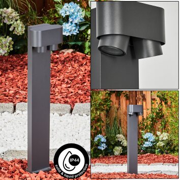 Borne lumineuse Guampacha Anthracite, 2 lumières