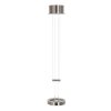 Suspension Steinhauer Piola LED Acier brossé, 2 lumières