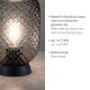 Lampe de table Leuchten Direkt REISHI Noir, 1 lumière