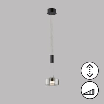 Suspension Fischer & Honsel Lavin LED Noir, 1 lumière