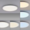 Plafonnier Leuchten Direkt EDGING LED Blanc, 2 lumières, Télécommandes