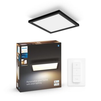 Plafonnier Philips Hue Aurelle LED Noir, Blanc, 1 lumière