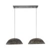 Suspension Burgase Anthracite, 2 lumières