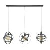 Suspension Cosmos Anthracite, 3 lumières