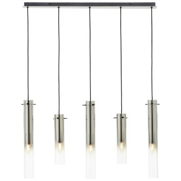 Suspension Brilliant Glasini Noir, 5 lumières