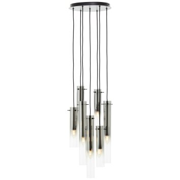 Suspension Brilliant Glasini Noir, 7 lumières