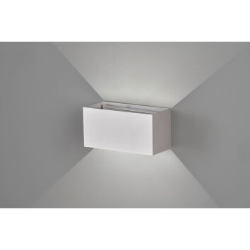 Applique murale Fischer & Honsel Wallo LED Argenté, 4 lumières