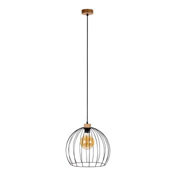 Suspension Lecueder Bois clair, 1 lumière