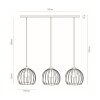 Suspension Lecueder Bois clair, 3 lumières