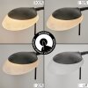 Lampadaire Biot LED Noir, 2 lumières