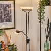 Lampadaire Biot LED Noir, 2 lumières