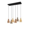 Suspension Trio AGUDO Noir, 6 lumières