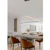 Suspension Trio Helios LED Aluminium brossé, 1 lumière