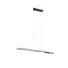 Suspension Trio Helios LED Aluminium brossé, 1 lumière