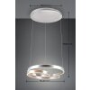 Suspension Trio Marnie LED Aluminium brossé, 1 lumière