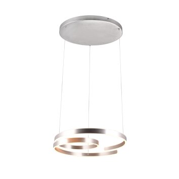 Suspension Trio Marnie LED Aluminium brossé, 1 lumière