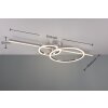 Plafonnier Trio MONTILLA LED Chrome, 1 lumière, Télécommandes