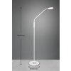 Lampadaire Trio Monza LED Blanc, 1 lumière