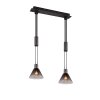 Suspension Trio STANLEY Noir, 2 lumières