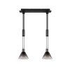 Suspension Trio STANLEY Noir, 2 lumières