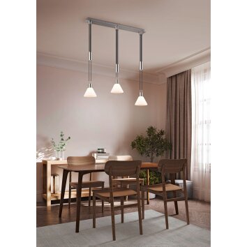 Suspension Trio STANLEY Nickel mat, 3 lumières