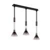 Suspension Trio STANLEY Noir, 3 lumières