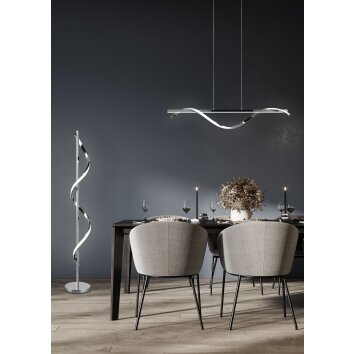 Lampadaire Reality Isabel LED Chrome, 1 lumière