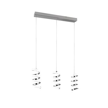 Suspension Reality Laola LED Chrome, 3 lumières