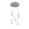 Suspension Reality Laola LED Chrome, 5 lumières