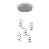 Suspension Reality Laola LED Chrome, 5 lumières