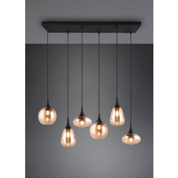 Suspension Trio Lumina Noir, 6 lumières