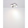 Plafonnier Globo VILLSI LED Noir, Blanc, 1 lumière, Télécommandes