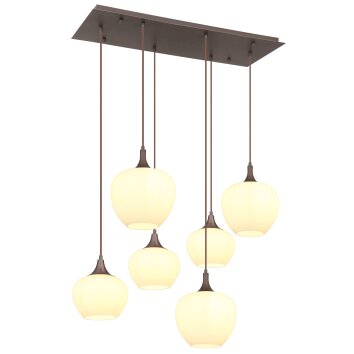 Suspension Globo MAXY Moka, 6 lumières