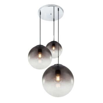 Suspension Globo VARUS Nickel mat, 3 lumières