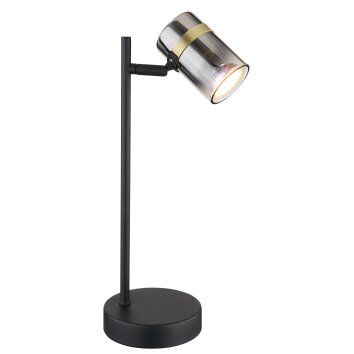 Lampe de table Globo TRABBY Noir, 1 lumière