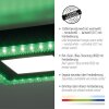 Plafonnier Leuchten-Direkt ACRI LED Noir, 2 lumières, Télécommandes