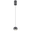 Suspension Globo MARTHY LED Gris, 1 lumière