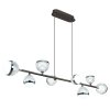 Suspension Globo UNTSY LED Titane, 8 lumières, Télécommandes