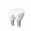 Philips Hue Set de 2 E14 LED 5,1 Watt 4000 Kelvin 470 Lumen