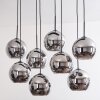 Suspension - Verre Koyoto Chrome, Fumé, 8 lumières