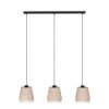 Suspension Eglo TABLEY Noir, 3 lumières